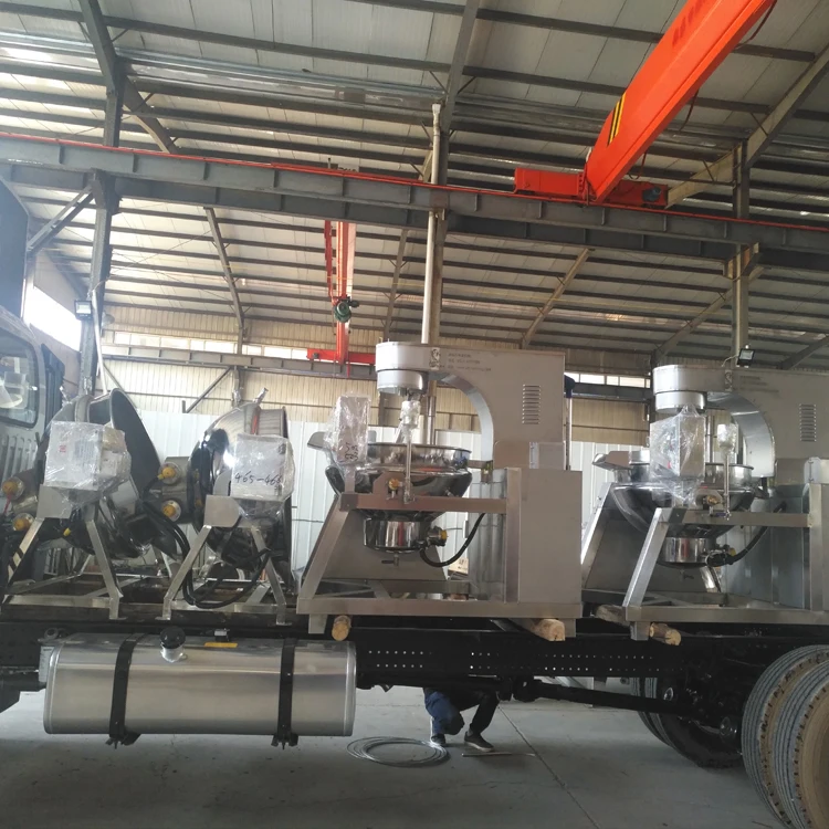 High quality  boiling sugar machine automatic jacketed kettle with stirrer automatic food cooking machine