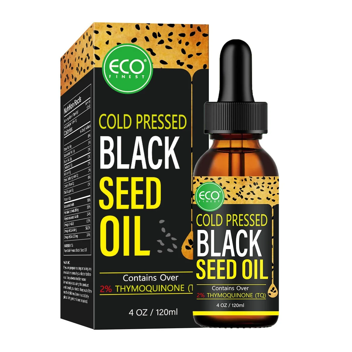 100% Natural Organic Premium Cold-Pressed Liquid Pure Black Seed Essential Oil 30ml Private Label Hair Body Skin Supplying OEM