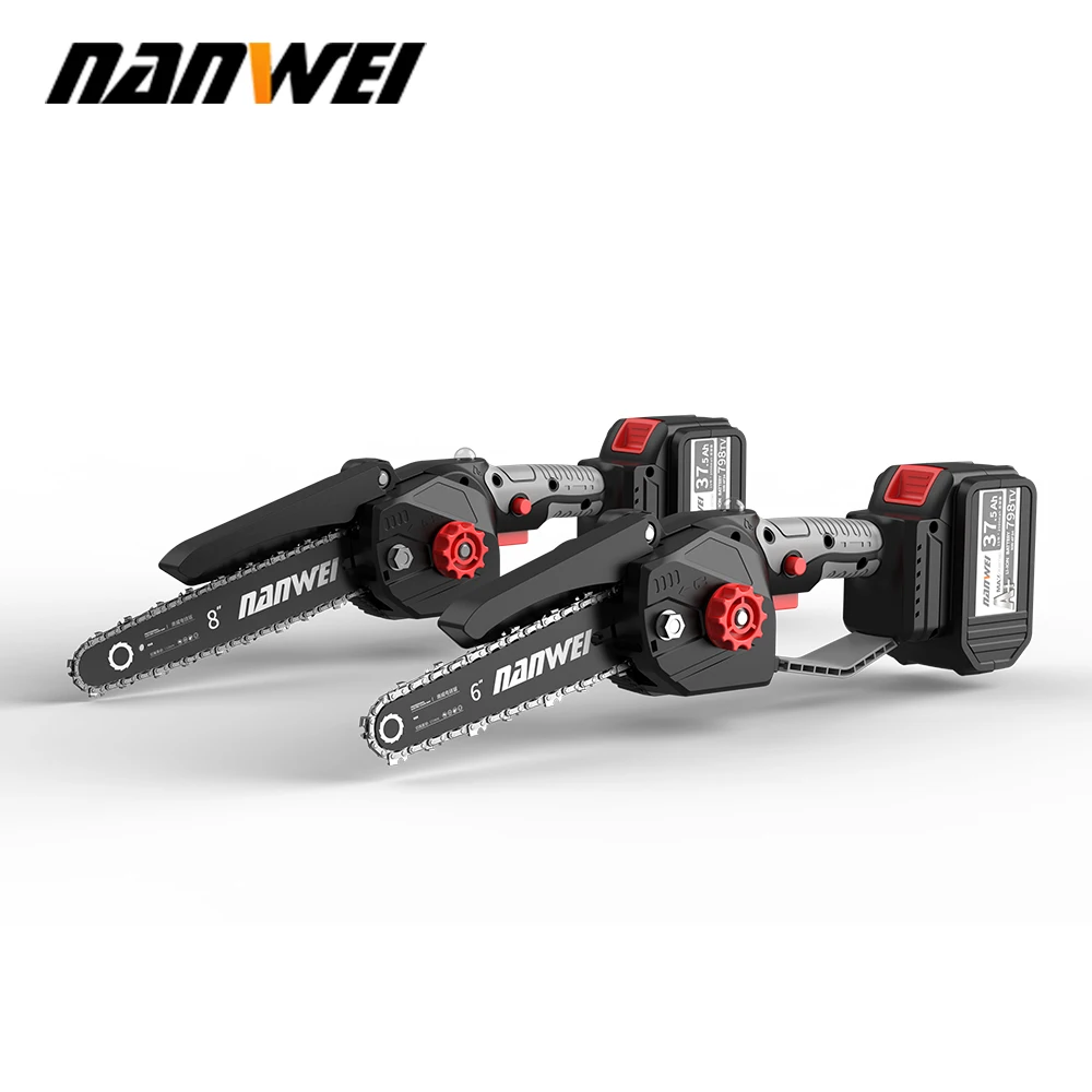 8/6 Inch Chain Saw Portable Electric Pruning Saw Rechargeable Small Woodworking Mini Electric Saw Garden Log