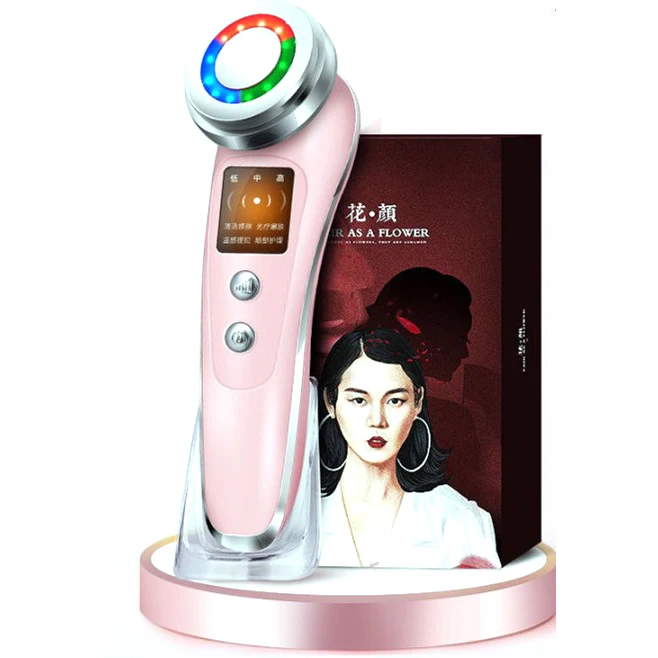 Small Home Use Beauty Equipment EMS Light Therapy Eye Face Massager Microcurrent Facial massage Toning Device