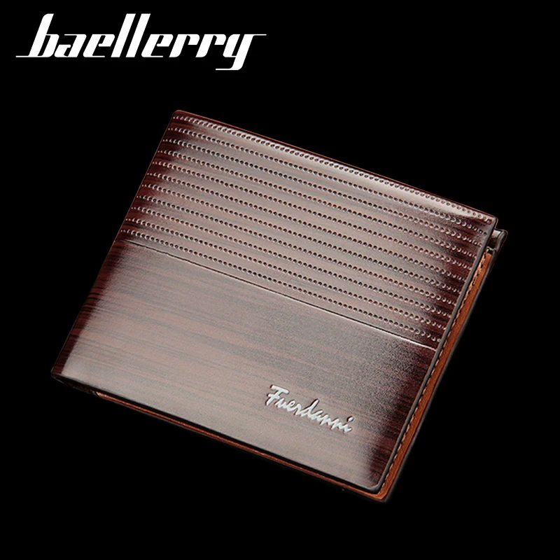 Baellerry 2021 мужской бумажник из кожи дорожный деревянный тонкий искусственной на заказ кошелек с отделением для карт