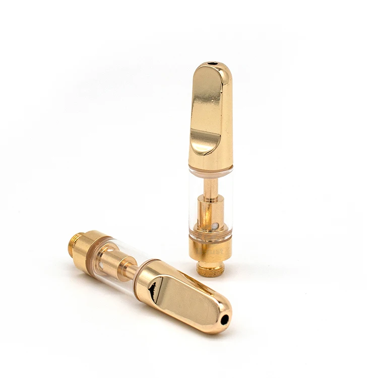 premium quality 510 thread 0.5/1ml cbd oil cartridge ceramic mouthpiece empty glass 0.5ml vape