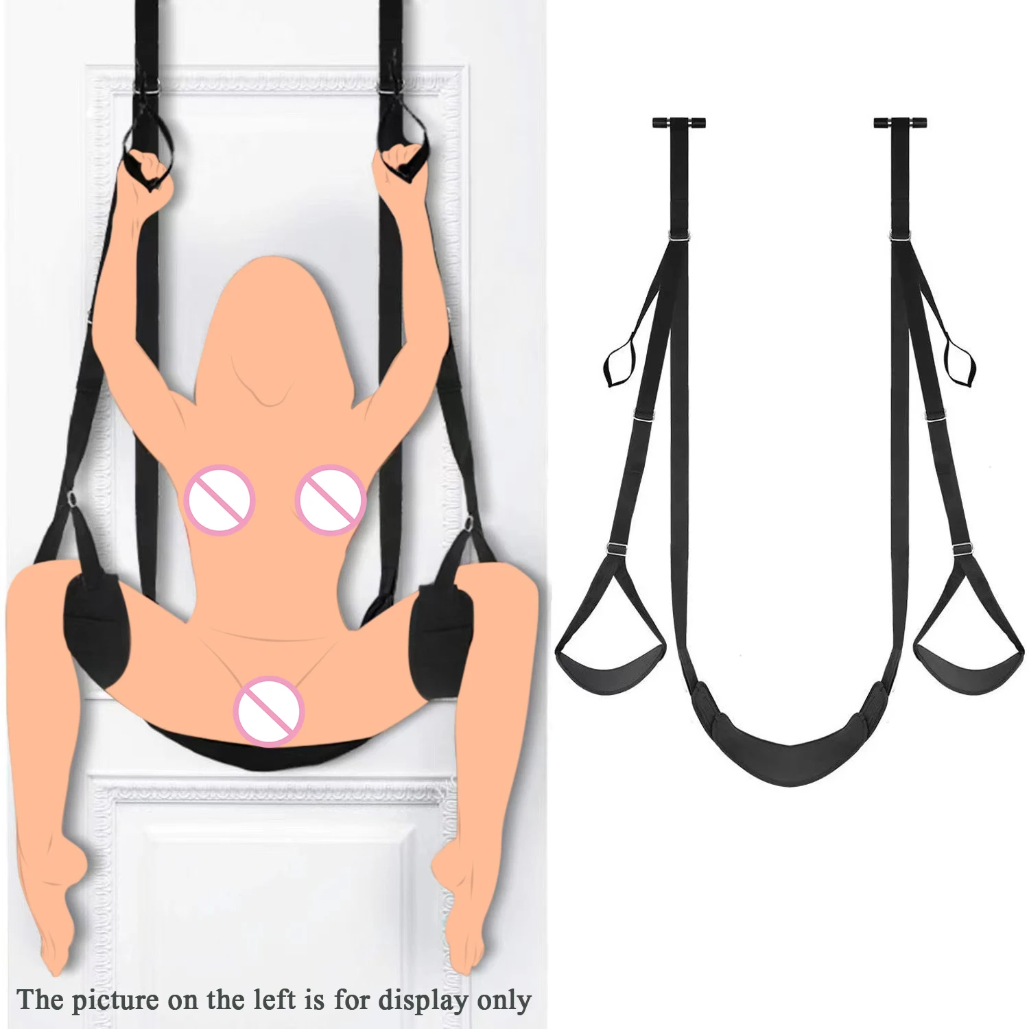 PINKZOOM SM Bondage Door Swing Restraints Sex Sm Games Nylon Handcuffs For Sexy Swing Adults Split Leg Bondage Gear