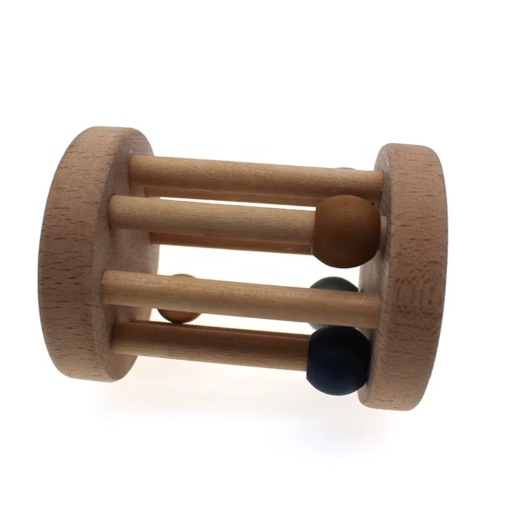 Распродажа деревянные детские погремушки Монтессори кольцо для младенцев