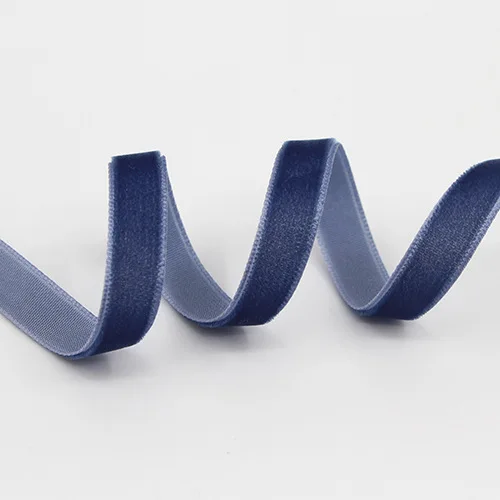 Factory Wholesale solid colour 3mm to 50mm wide super soft nylon velvet ribbon tape for textile accessory