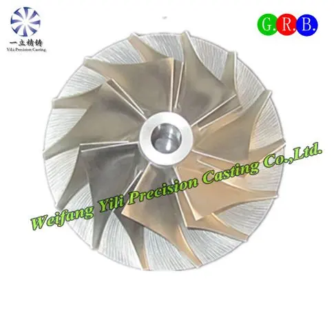 Aluminum alloy die casting compressor wheel for railway wagon parts
