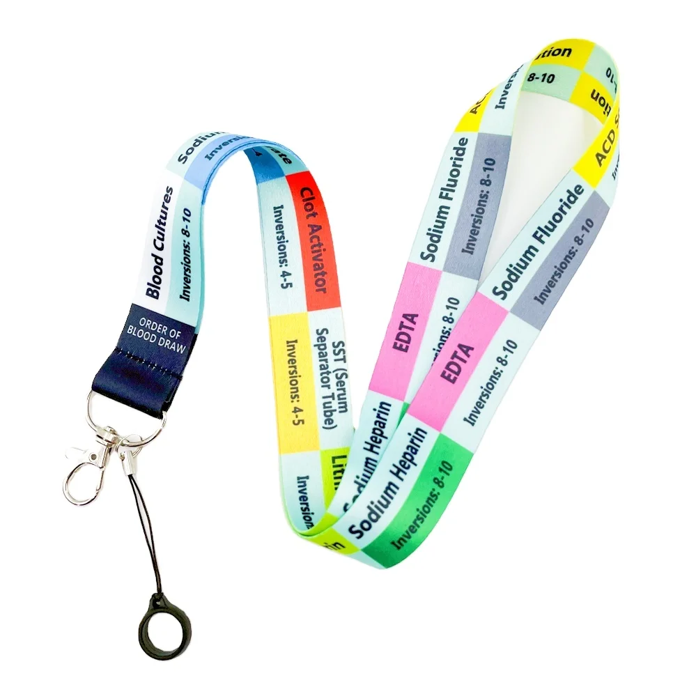 Полиэфирная краска, сублимационный красочный логотип с ремешком для телефона, брелок с логотипом, изготовленный на заказ полиэфирный ремешок