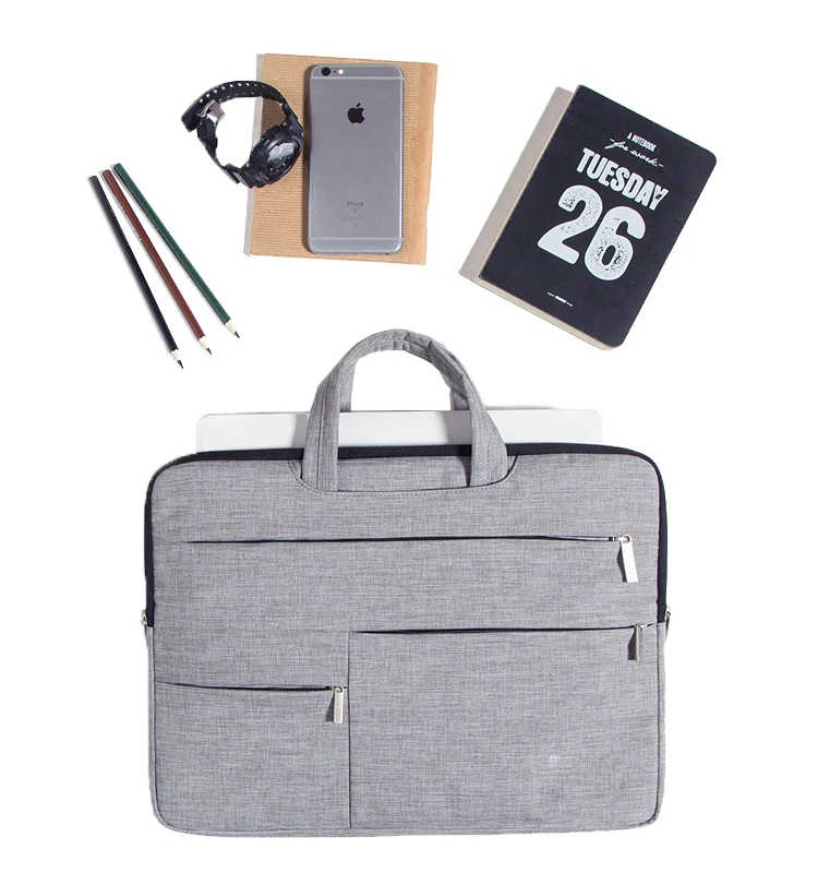 2022 Factory Brand Customized Zipper Canvas Leather Sleeve for Laptop