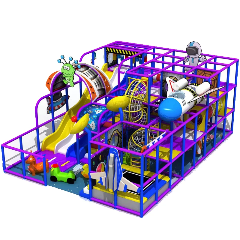 Indoor Playground Children indoor Play Center Trampoline park Big Slide for sale
