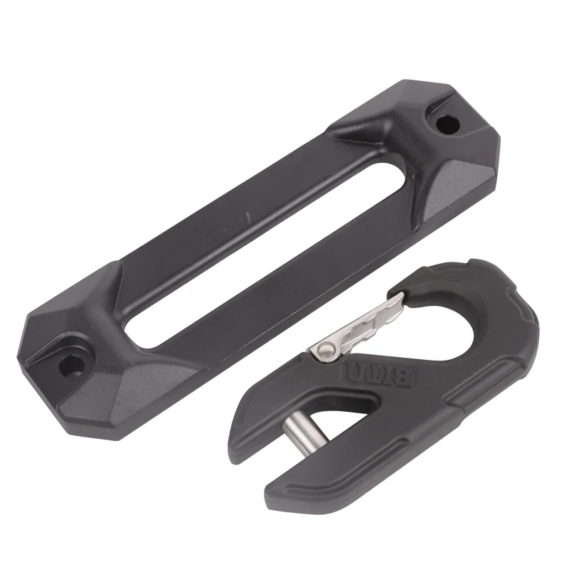 JENSAN Off-Road Conversion Forged Winch 4x4 Aluminium tow Alloy Mouth owbar Auto Rope GuideTtrailer Tow Hook T With Roller