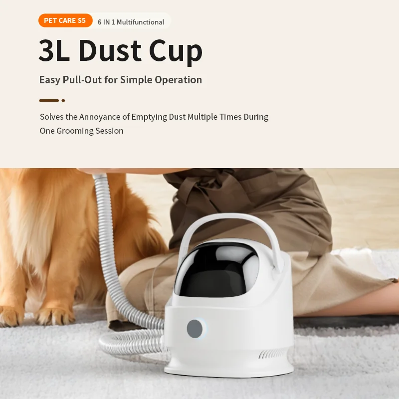 Professional Pet Clipper Trimmer Grooming Vacuum Kit With Vacuum Suction Pet Hair Fur Vacuum Cleaner Grooming Kit For Dog Cat