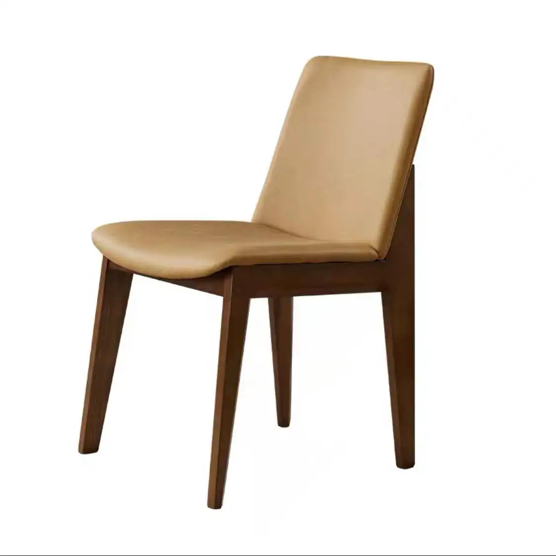 Modern Fashion Solid Wood Dining Chair Senior Care Cruise Restaurant Furniture  Fabric Chairs Upholstery for Hotel Dinig Chair