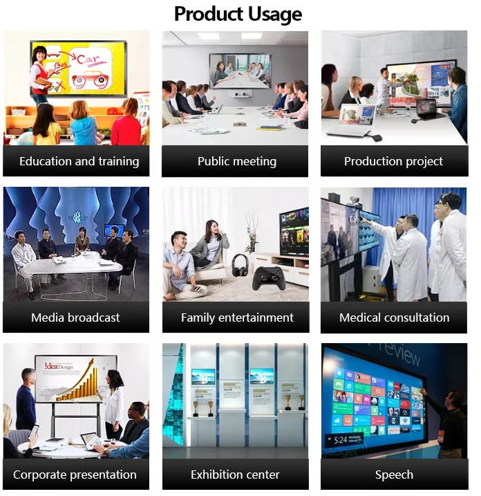 65 75 86 98 Inch HD LCD Display Touch Screen Conference White Board Educational Equipment Interactive Smart Whiteboard