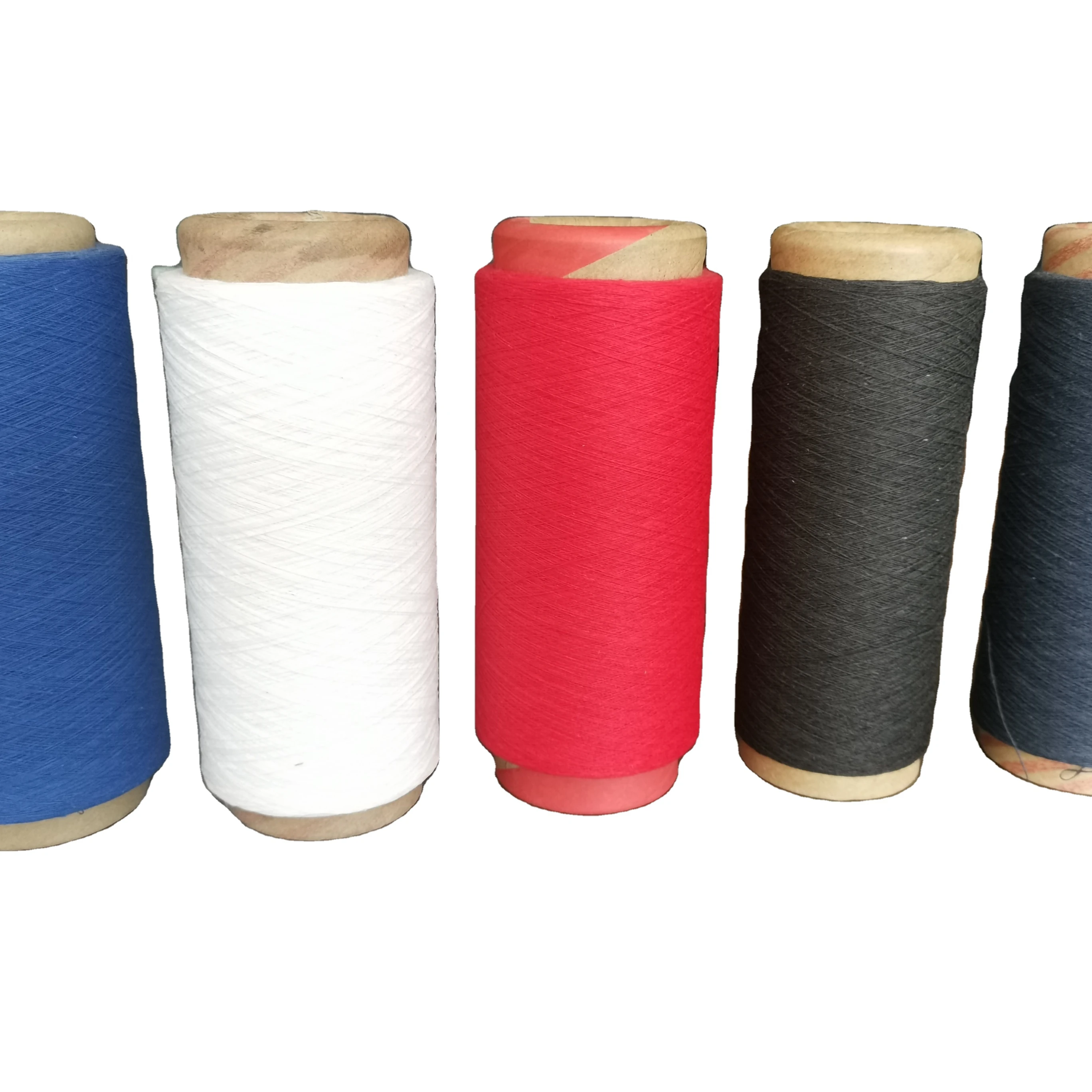 
Прямая продажа с фабрики 2021, переработанная пряжа OE 21s всех цветов для вязания, 70% полиэстер, 30% хлопок 