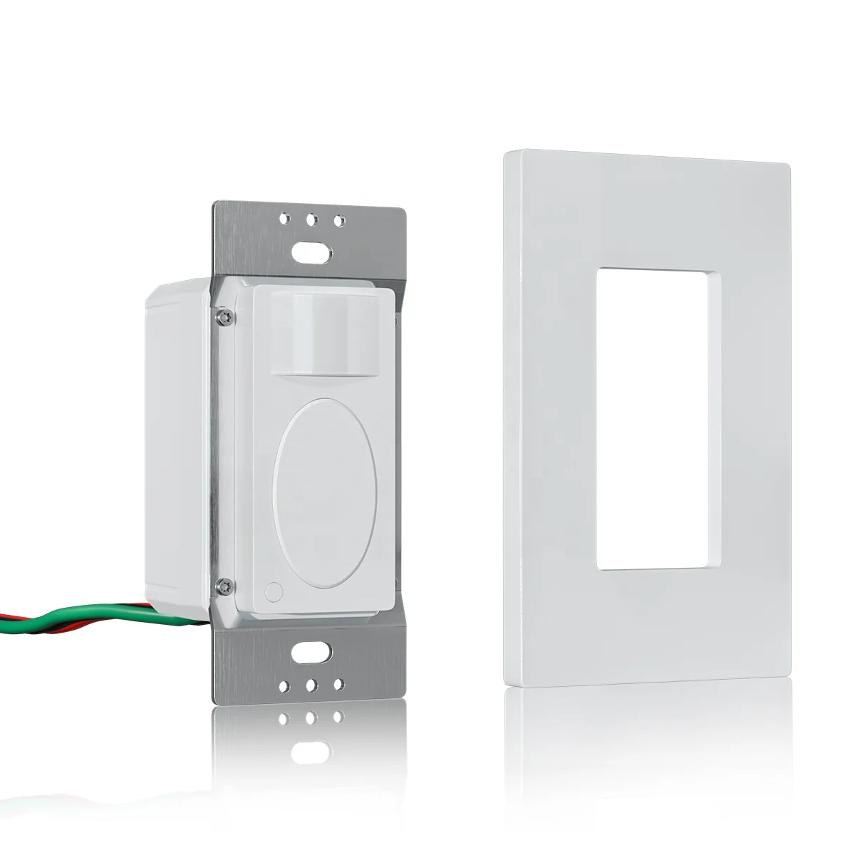 Светодиодный светильник 110-277 В, электрический переключатель с пассивным ИК датчиком движения, Настенные переключатели, автоматический датчик заполнения окружающего света, Белый Переключатель 10 А