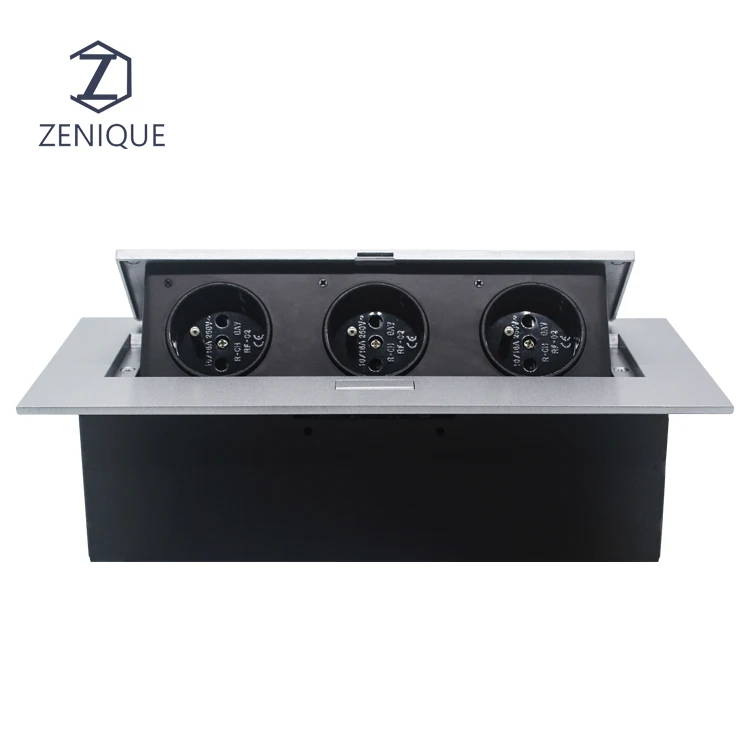 Desktop Furniture Recessed Socket Conference Table Tabletop Hidden Sockets For Desk Tables Desks Pop Up Power Outlet Cover Box