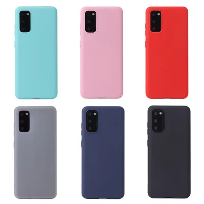 Flexible Slim Candy Color Solid Color Shockproof TPU Case Cover for Samsung Galaxy S20 Ultra 2020