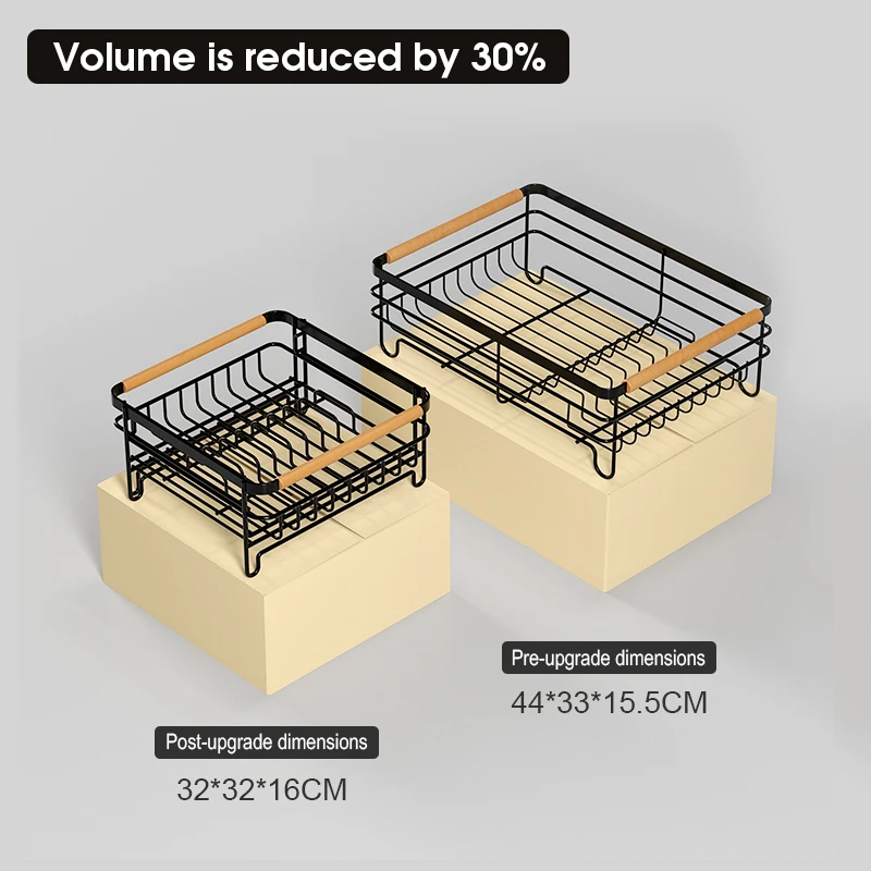 Expandable Metal Wire Dish Plate Bowl Tableware Drain Rack Drying Draining Organizer Large Capacity Dryer for Kitchen