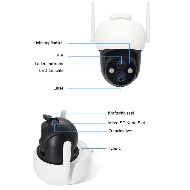 WiFi Surveillance Cameras IP Camera HD 1080P IR Full Color Night Vision Security Protection Motion CCTV Outdoor Camera