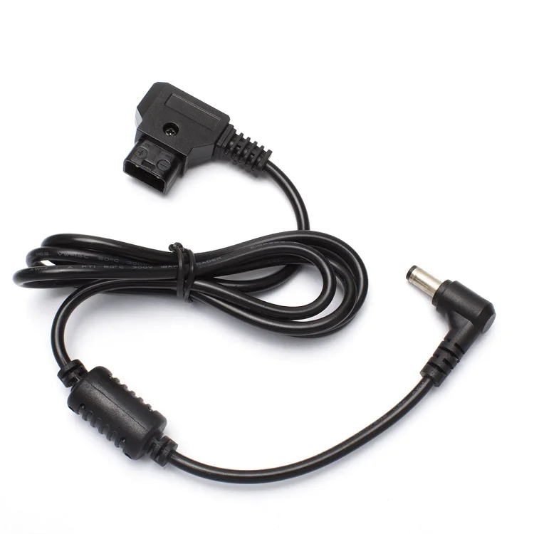 BMCC power supply system power line  D-tap type B male plug to DC elbow power cable