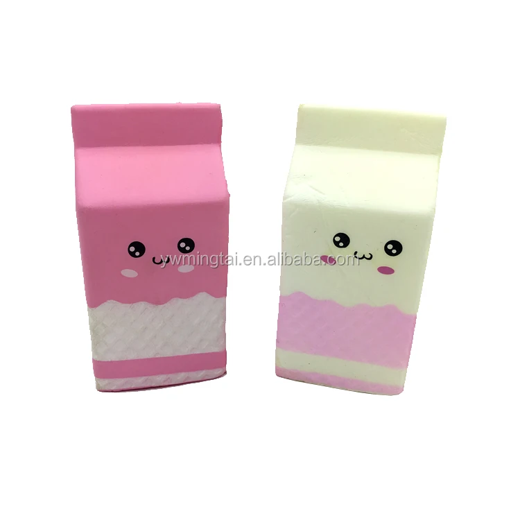 Squishy Milk Box Toys Manufacturer Promotional Cheap High Quality Simulation Squishy Toys  Slow Rising Milk Boxs Toys