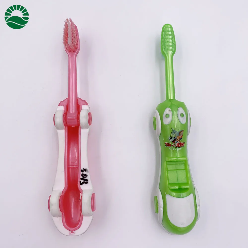 2020 New 3D Car Shaped Folding Tooth brush Boy Girl Kids Travel Toothbrush
