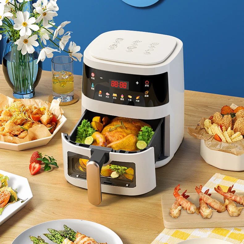 Smart Kitchen Appliances Air Deep Fryer Electric Oven Toaster Lcd Display Fryer Freidora De Aire Nin Ja Air Fryer