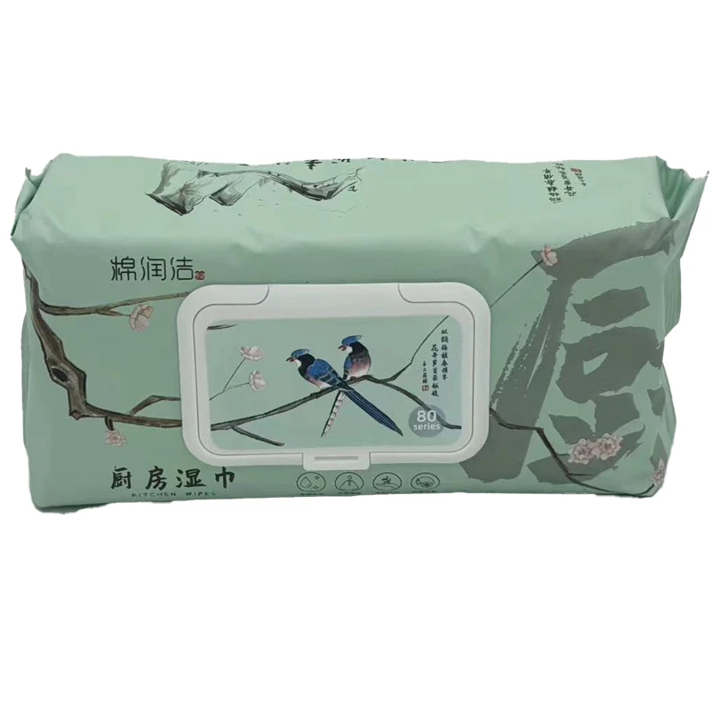 Disposable face wipe single packing wet tissue alcohol free New Natural Antibacterial