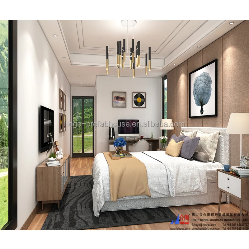 Modern small prefabricated family villa container mobile house