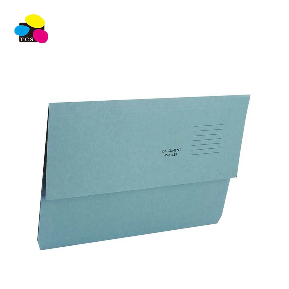 china factory Green cardboard 350x268mm Bluk sell half flap document wallet file folder