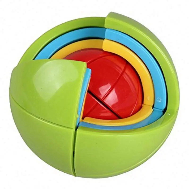 3D Wisdom Ball Cube Brain Teaser Game Training Logical Puzzle Kids Intelligence Educational toys