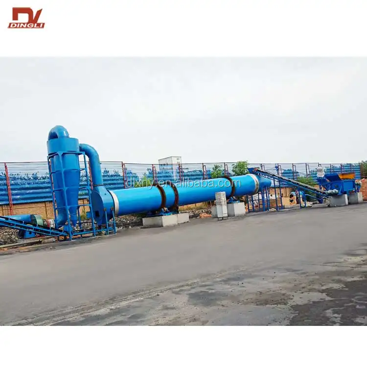 Large Capacity Drum Dryer for Mineral Powder, Sand, White Mud, Kaolin, Bauxite, Soil Drying Machine