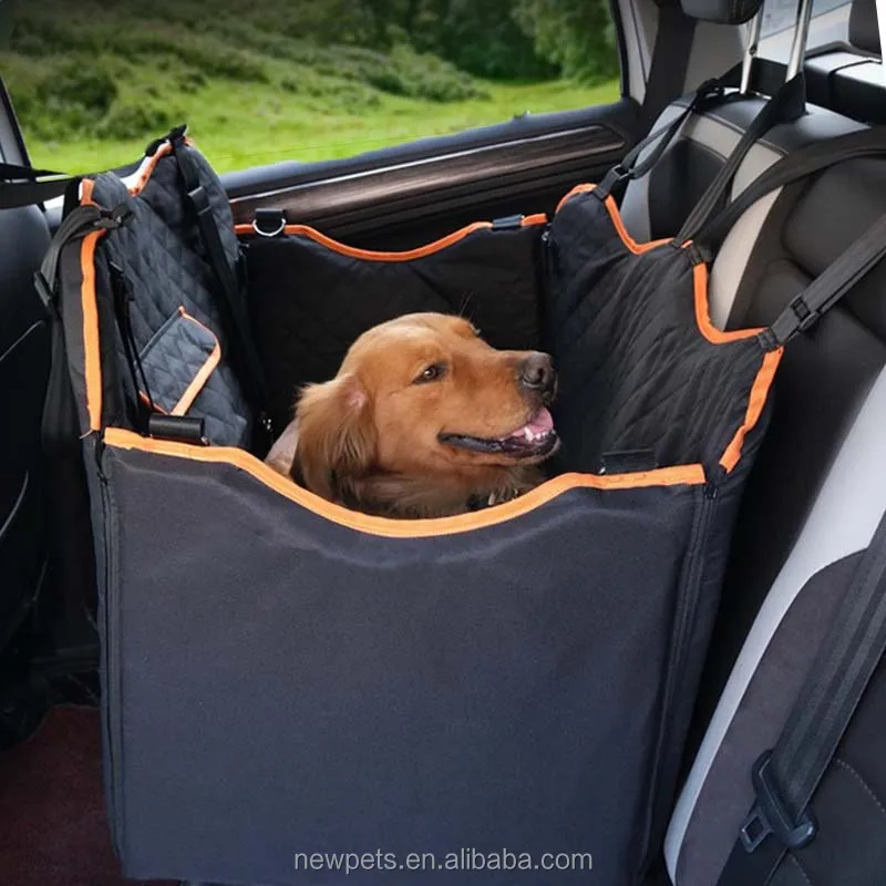 Black custom Blanket Inside back seat protective cover pet travel carries waterproof  dog car seat