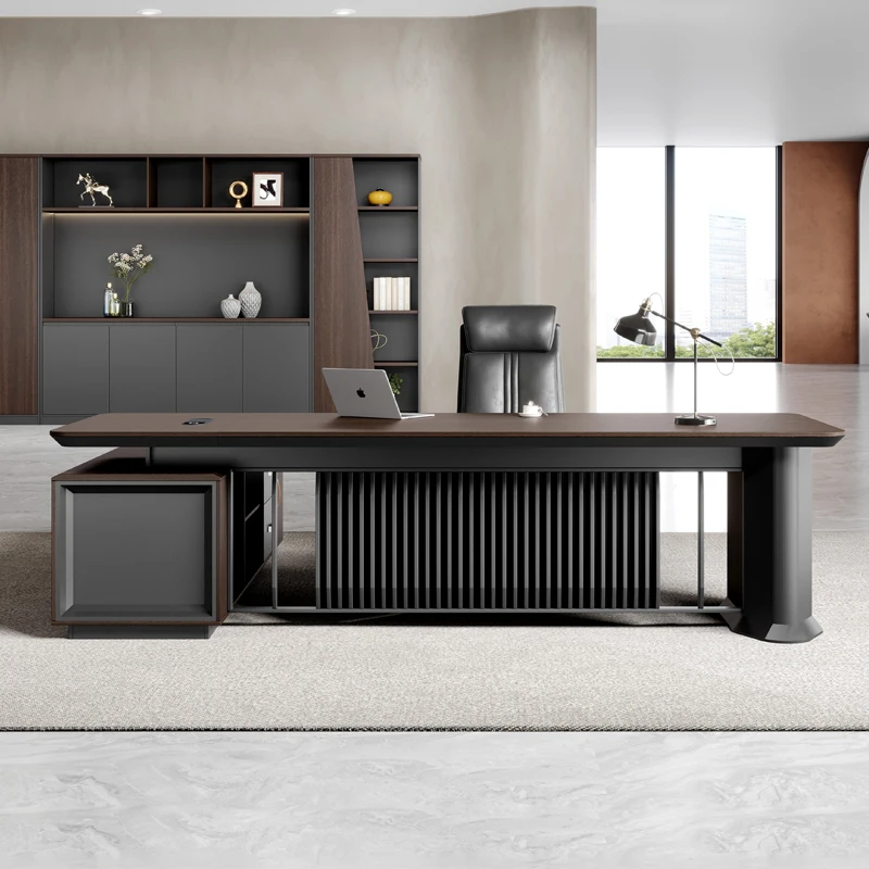 Роскошный босс офисный стол современная мебель в форме руководителя