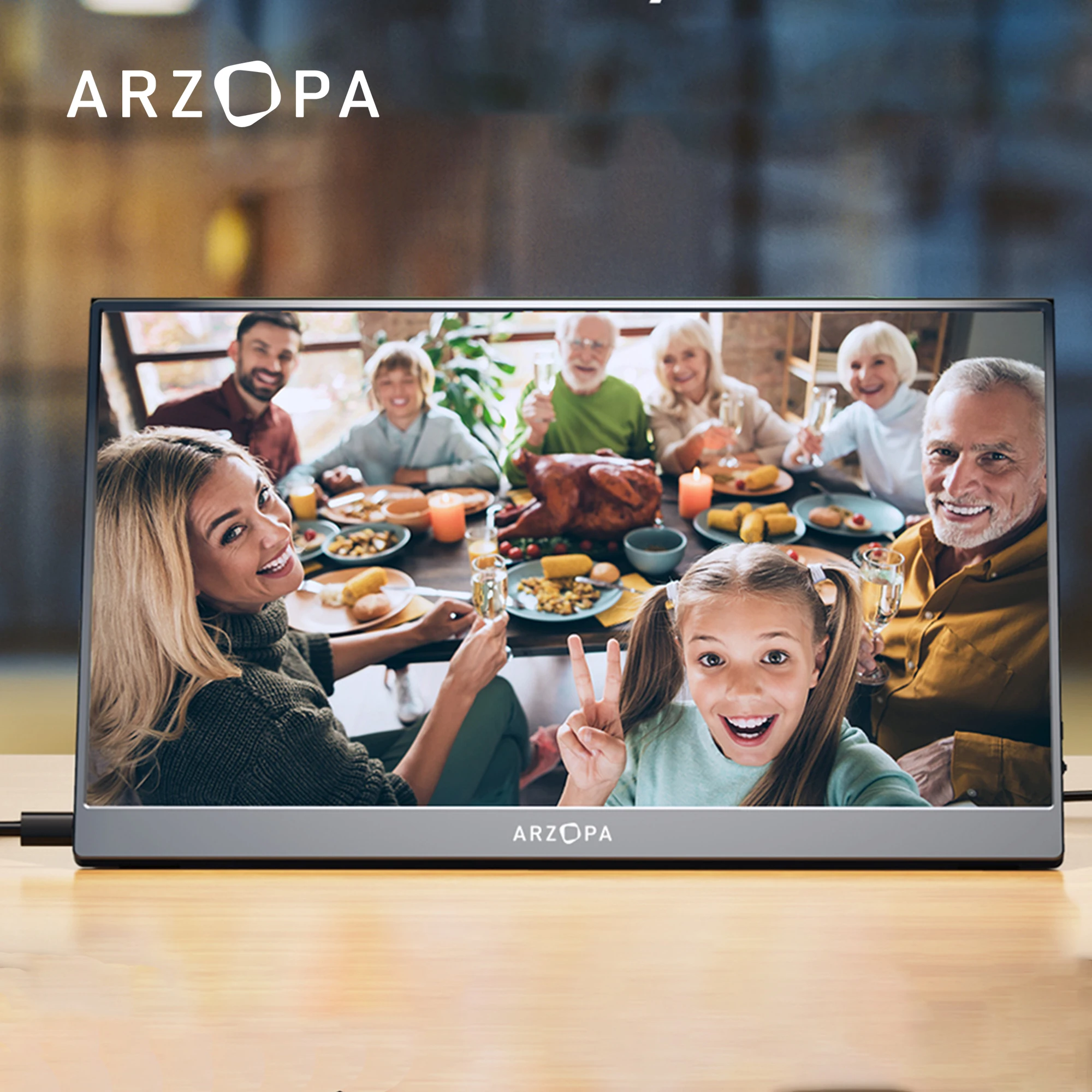 Arzopa 15.6 Inch 1920*1080 Full HD Dual Triple Mobile Touch IPS Panel Portable Monitor Laptop Screen Extender for Gaming