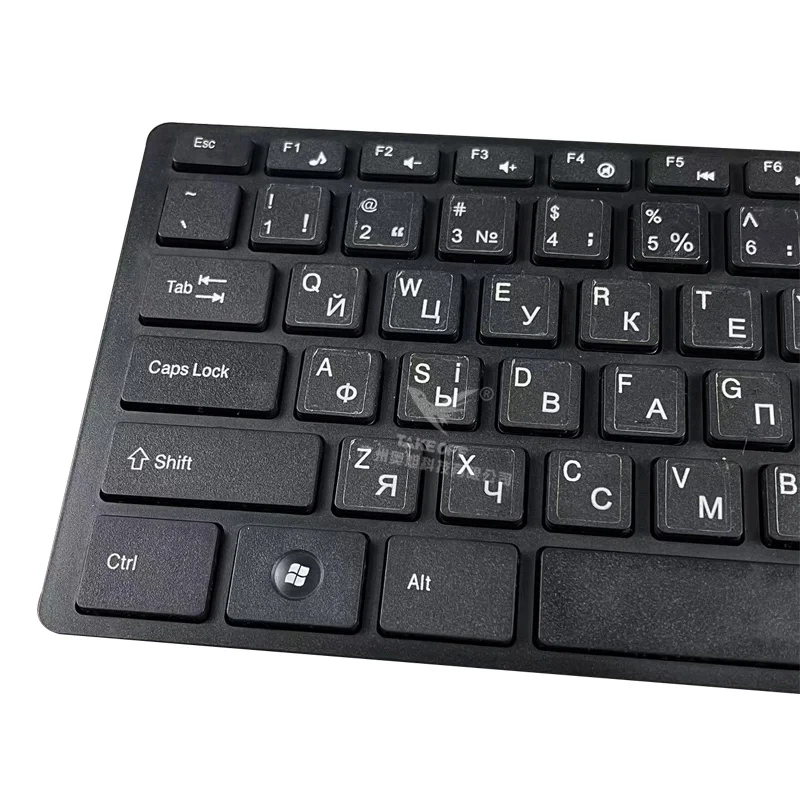 Hot sale transparent glossy Ukraine keyboard stickers  language keyboard sticker