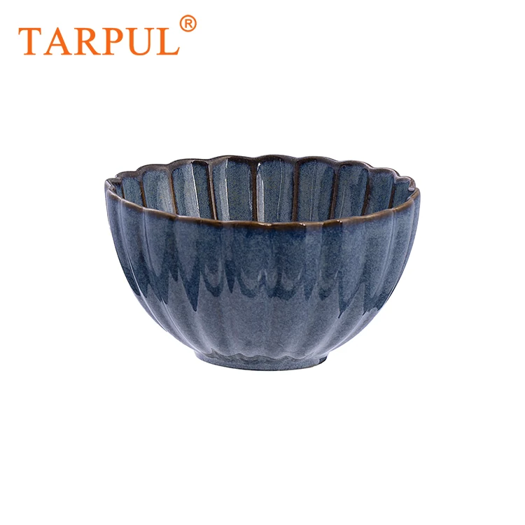  Tarpul оптовая продажа хризантемы Синяя тарелка керамическая посуда