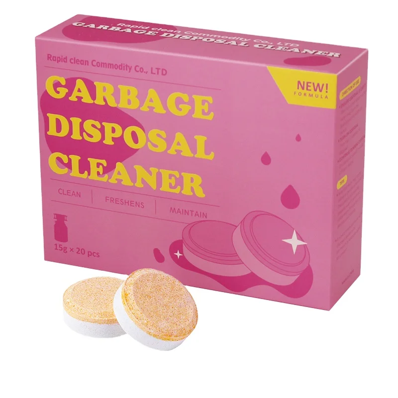 Garbage Disposer Cleaner, garbage cleaning tablets,Odor Eliminator with Foaming Action, Removes Build-up and Deep Cleans