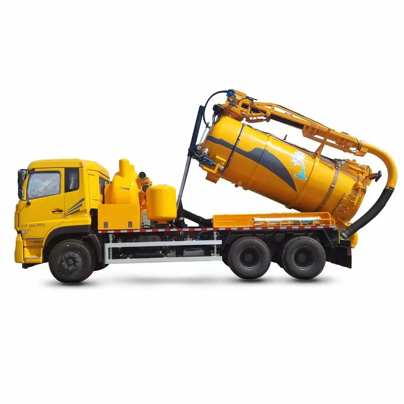 Customisable High quality famous chassis vacuum truck small volume sewage sewer pump drainage truck