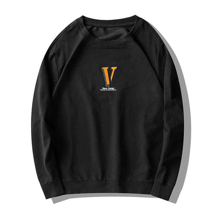 
Custom Crew Neck Chenille Embroidery T Shirt 