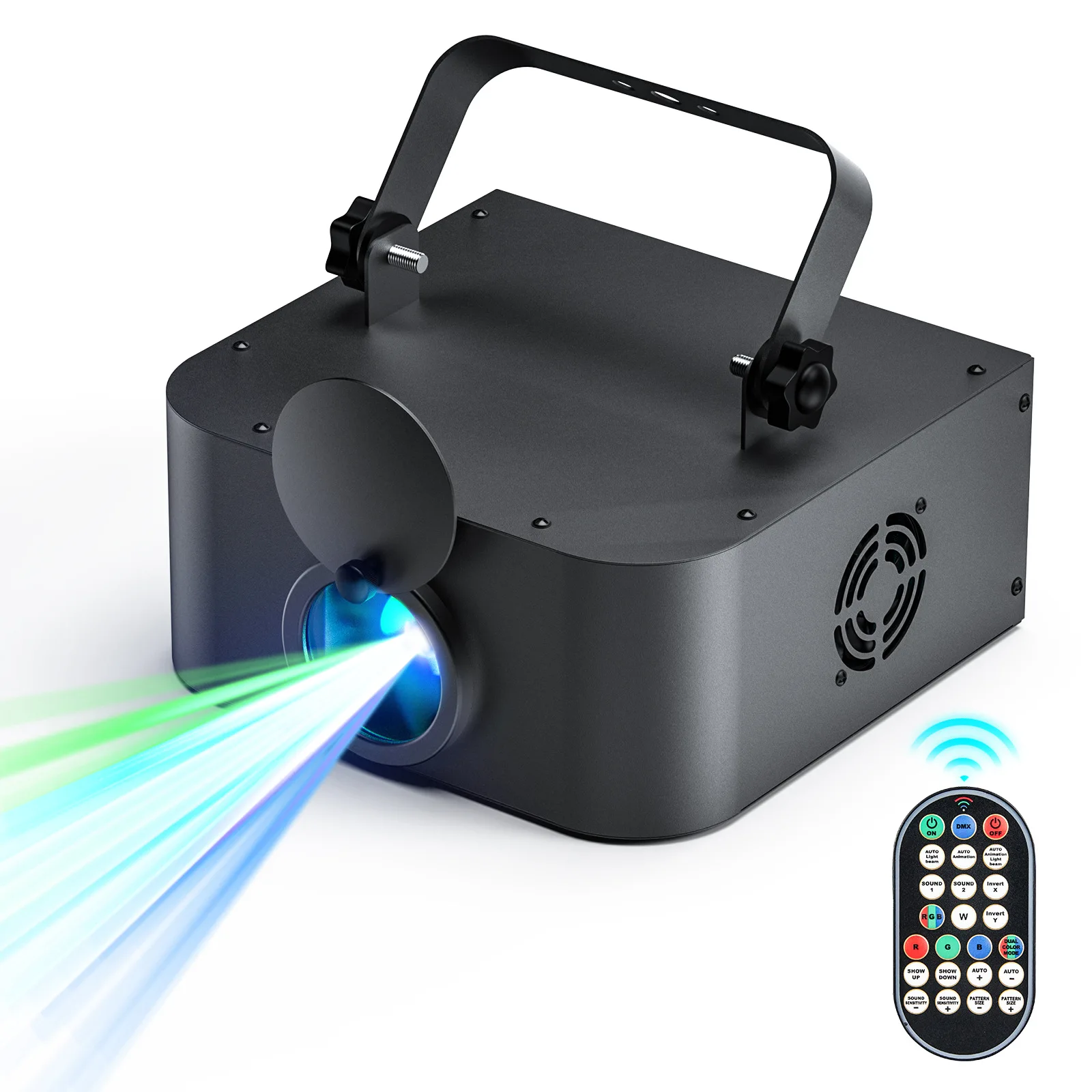 Мини-лазер RGB Полноцветный анимационный лазерный свет 3D программа DJ Disco Рождественский и праздничный сценический проектор KTV