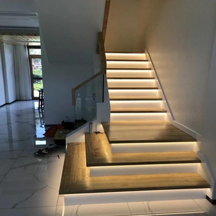 DC12V/24V Smart Human Body Induction 16 Steps Motion Sensor Led Stair Light kit