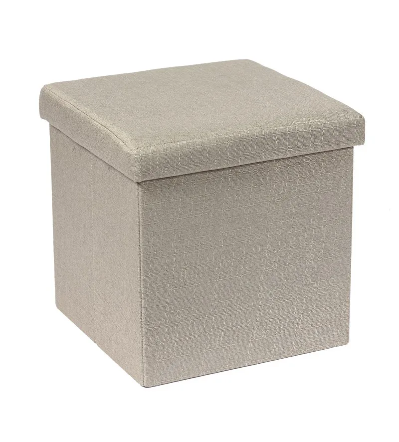 storage square stools polyester fabric stool with removable lid