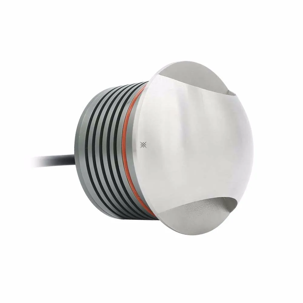 8W Round Outdoor Waterproof Inground Floor lighting outdoor Staircase Garden Ground Lighting 2 way Recessed Led Stair Light