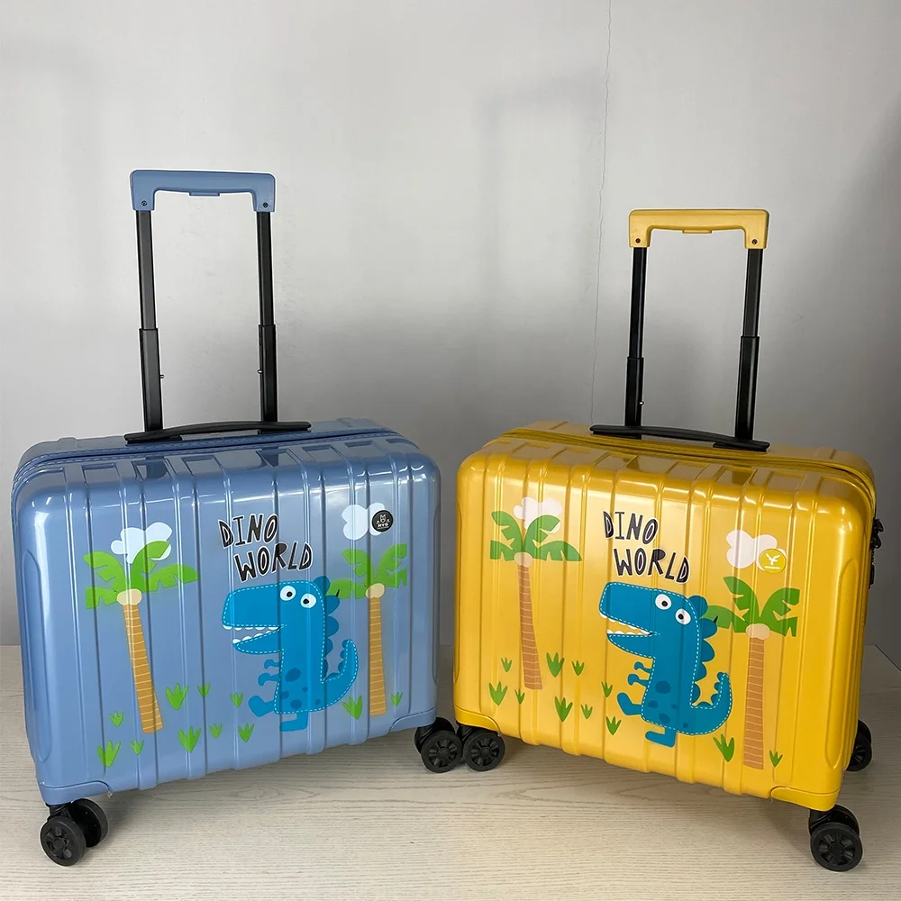 New design 2020 Trolley Printing Children Suitcase Lovely Cartoon Cat Carry on Kids cute Luggage bags