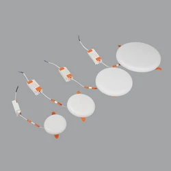 High Quality SKD led back light Round Frameless led panel light surface ceiling led light