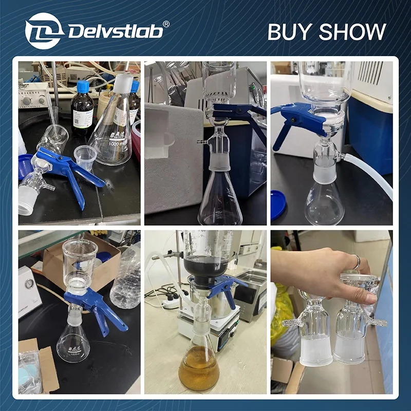 3000ml Vacuum Suction Filter Device filtering equipment for lab Solvent Filter Filtration Device High Borosilicate Glass 3000ml