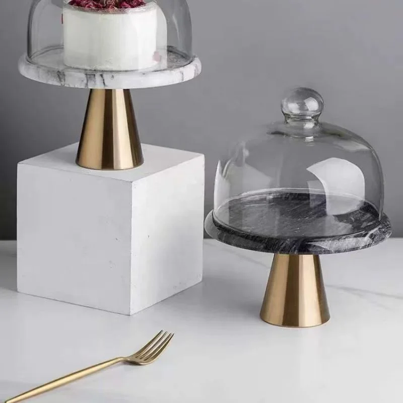 Nordic ins creative natural marble tray light luxury cake stand dessert tray layout decoration tray
