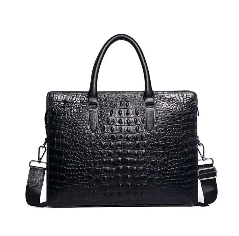DF452 Customized Cow Leather  Business Men Document Bag Cheap Made in China