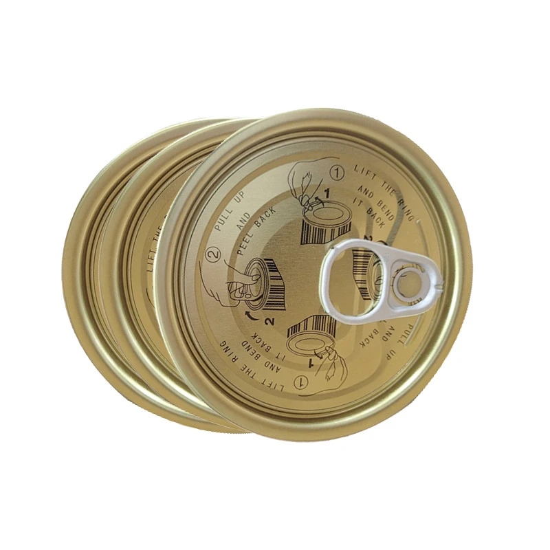 Good Quality Tinplate Metal Tin Can EOE Round Pull Ring Easy Open End